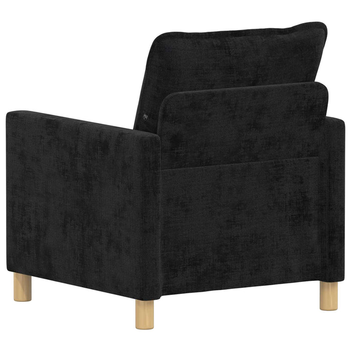 Canapea Negru 76 x 81 x 87,5 cm Poliester - WALTI WALTI