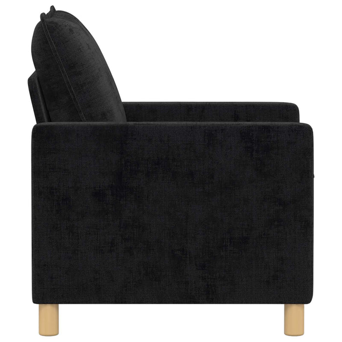 Canapea Negru 76 x 81 x 87,5 cm Poliester - WALTI WALTI
