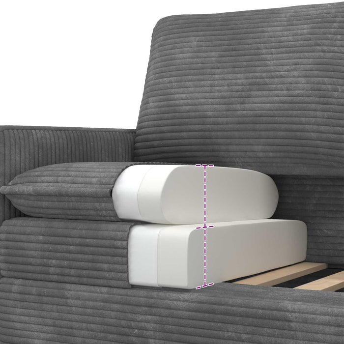 Canapea Gri deschis 76 x 81 x 87,5 cm Poliester WALTI