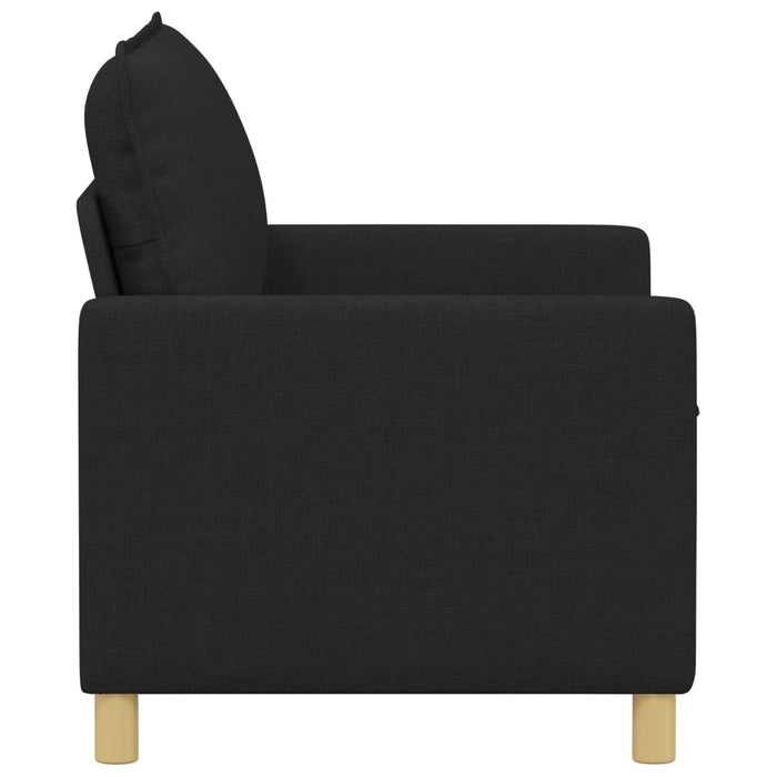 Canapea Negru 126 x 81 x 87,5 cm Țesătură - WALTI WALTI