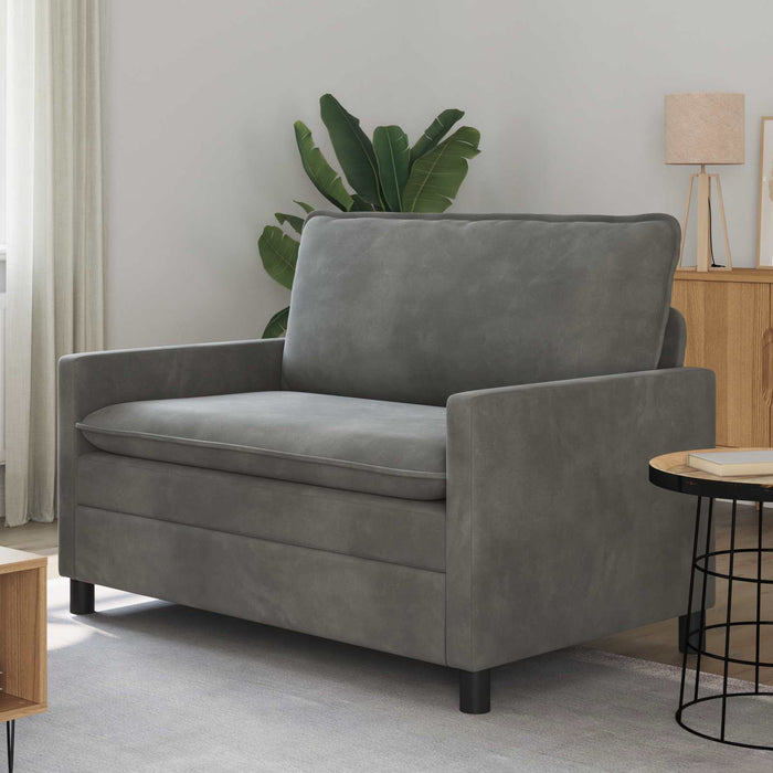 Canapea Gri închis 126 x 81 x 87,5 cm Catifea - WALTI WALTI