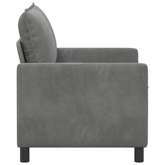 Canapea Gri închis 126 x 81 x 87,5 cm Catifea - WALTI WALTI
