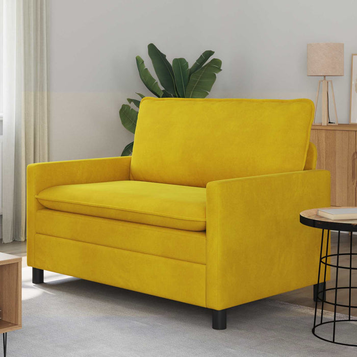 Canapea Galben 126 x 81 x 87,5 cm Catifea - WALTI WALTI