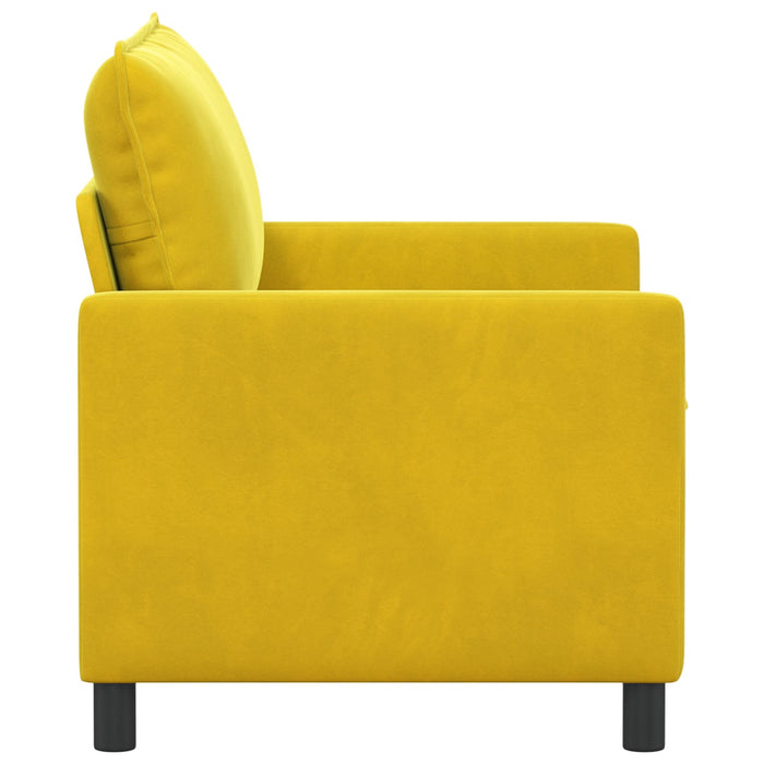 Canapea Galben 126 x 81 x 87,5 cm Catifea - WALTI WALTI