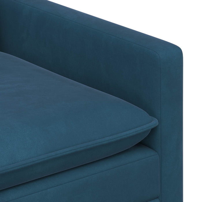Canapea albastru 126 x 81 x 87,5 cm Catifea - WALTI WALTI
