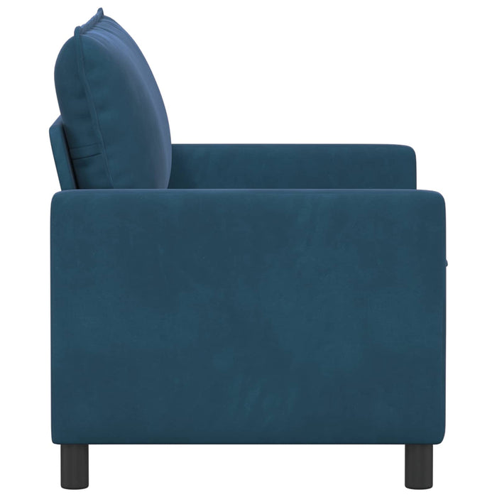 Canapea albastru 126 x 81 x 87,5 cm Catifea - WALTI WALTI