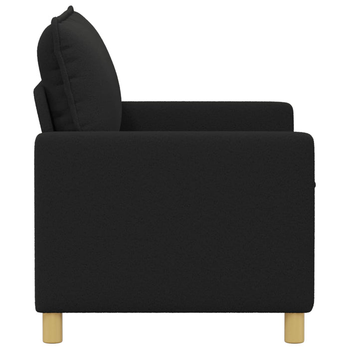 Canapea Negru 126 x 81 x 87,5 cm Țesătură - WALTI WALTI