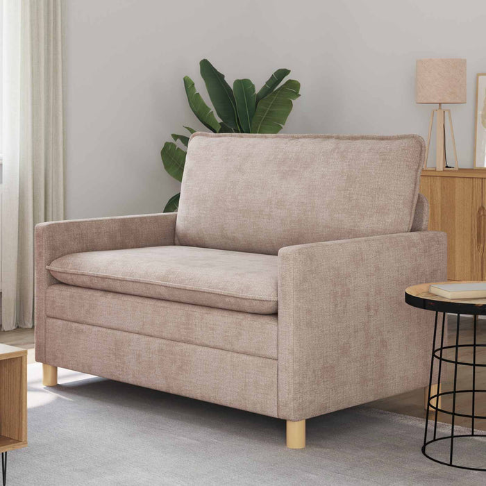 Canapea Bej 126 x 81 x 87,5 cm Poliester - WALTI WALTI