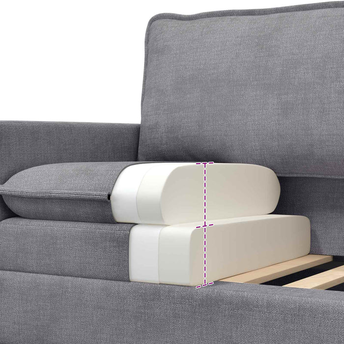 Canapea Gri deschis 126 x 81 x 87,5 cm Poliester WALTI