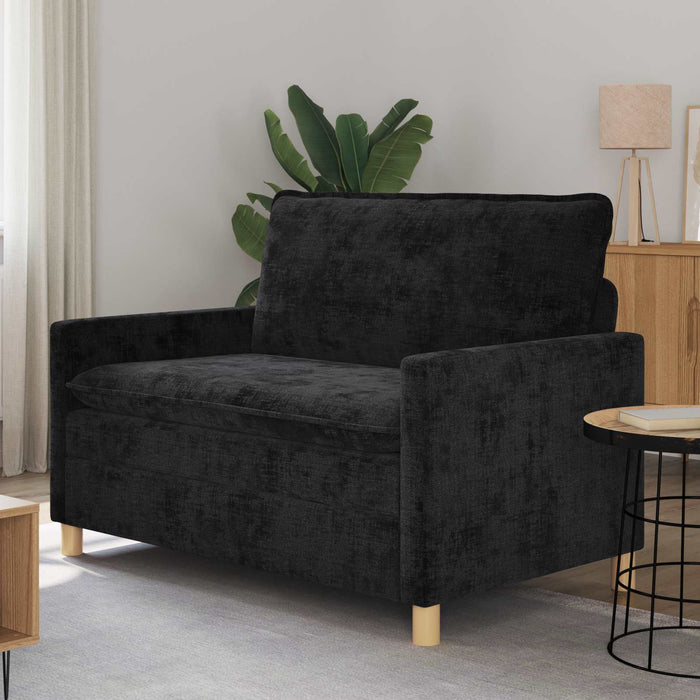 Canapea Negru 126 x 81 x 87,5 cm Poliester - WALTI WALTI