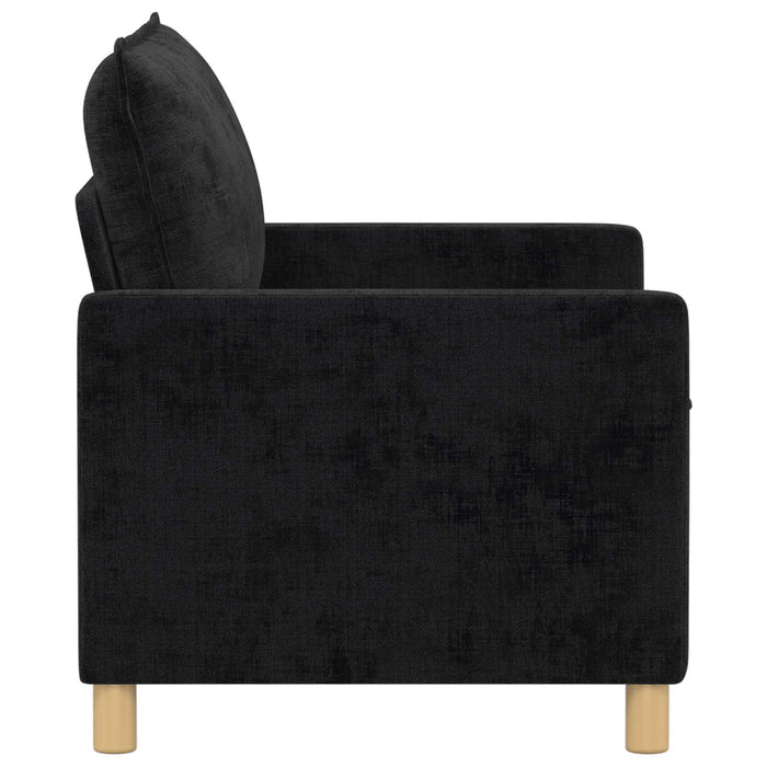 Canapea Negru 126 x 81 x 87,5 cm Poliester - WALTI WALTI
