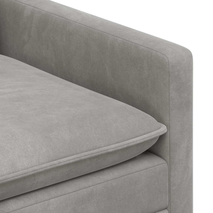 Canapea Gri deschis 156 x 81 x 87,5 cm Catifea - WALTI WALTI