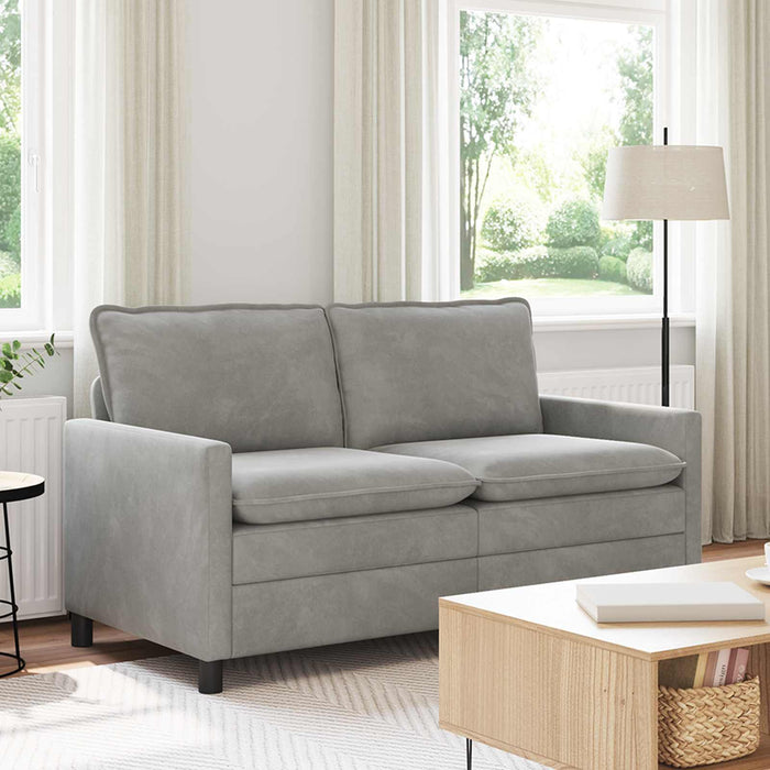 Canapea Gri deschis 156 x 81 x 87,5 cm Catifea - WALTI WALTI