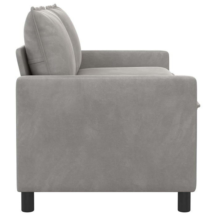 Canapea Gri deschis 156 x 81 x 87,5 cm Catifea - WALTI WALTI