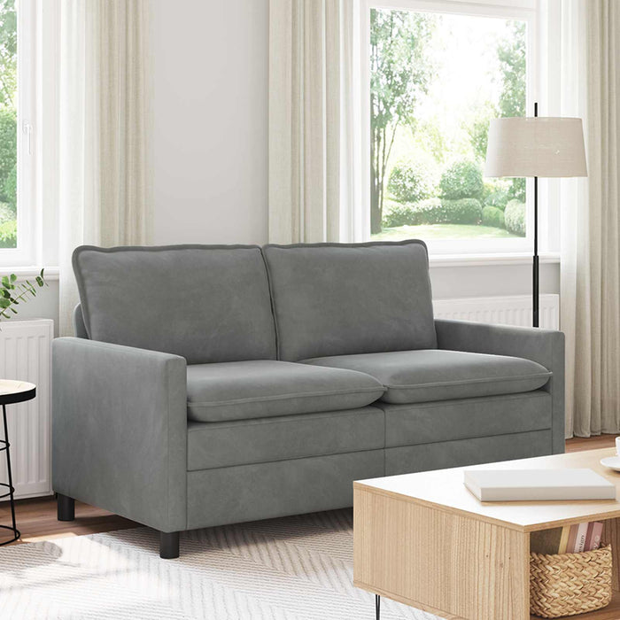 Canapea Gri închis 156 x 81 x 87,5 cm Catifea - WALTI WALTI