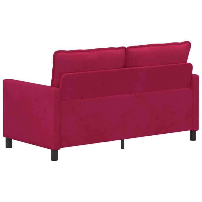 Canapea Roșu Vin 156 x 81 x 87,5 cm Catifea - WALTI WALTI