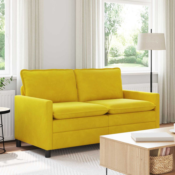 Canapea Galben 156 x 81 x 87,5 cm Catifea - WALTI WALTI
