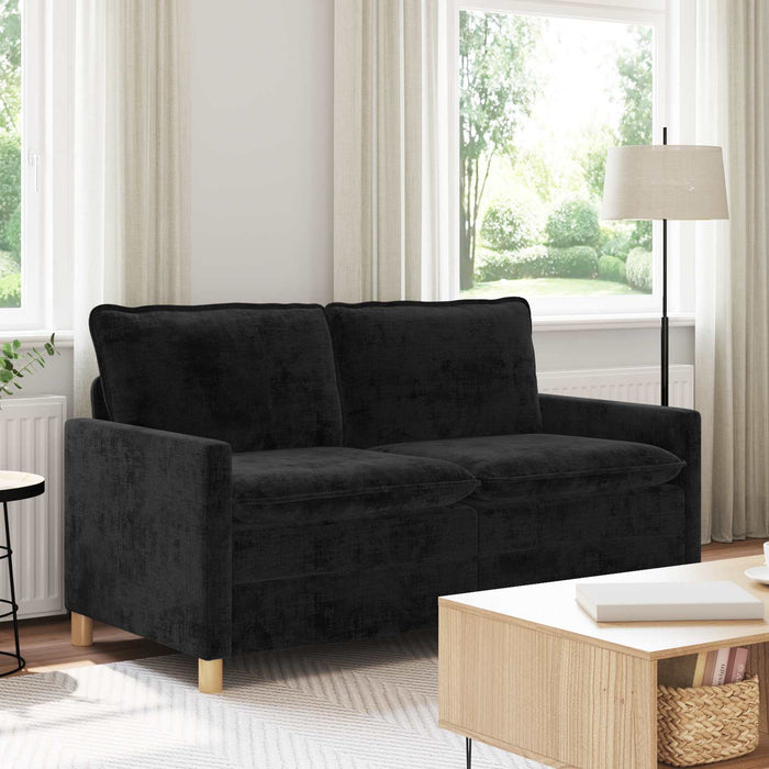 Canapea Negru 156 x 81 x 87,5 cm Poliester - WALTI WALTI