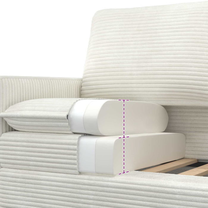 Canapea Crem 156 x 81 x 87,5 cm Poliester - WALTI WALTI
