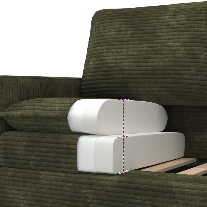 Canapea Verde 156 x 81 x 87,5 cm Poliester - WALTI WALTI