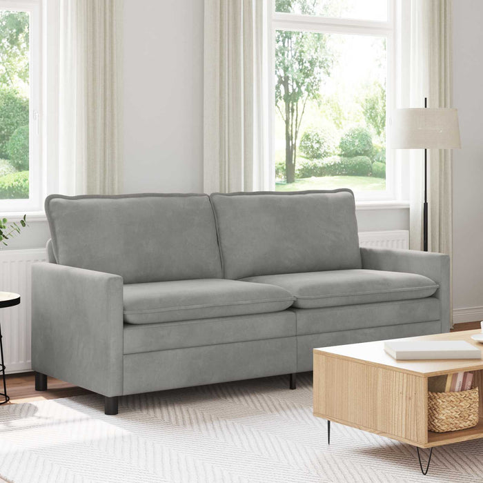 Canapea Gri deschis 196 x 81 x 87,5 cm Catifea - WALTI WALTI
