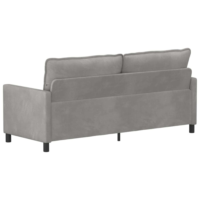 Canapea Gri deschis 196 x 81 x 87,5 cm Catifea - WALTI WALTI