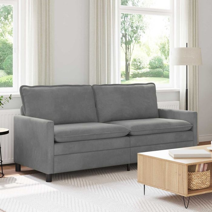 Canapea Gri închis 196 x 81 x 87,5 cm Catifea - WALTI WALTI