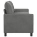 Canapea Gri închis 196 x 81 x 87,5 cm Catifea - WALTI WALTI