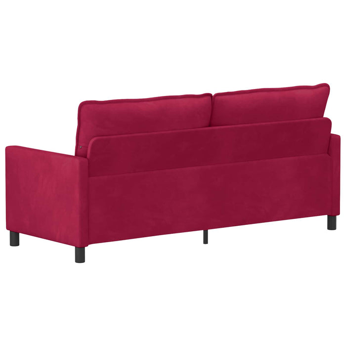 Canapea Roșu Vin 196 x 81 x 87,5 cm Catifea - WALTI WALTI
