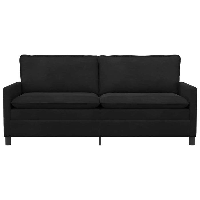 Canapea Negru 196 x 81 x 87,5 cm Catifea - WALTI WALTI