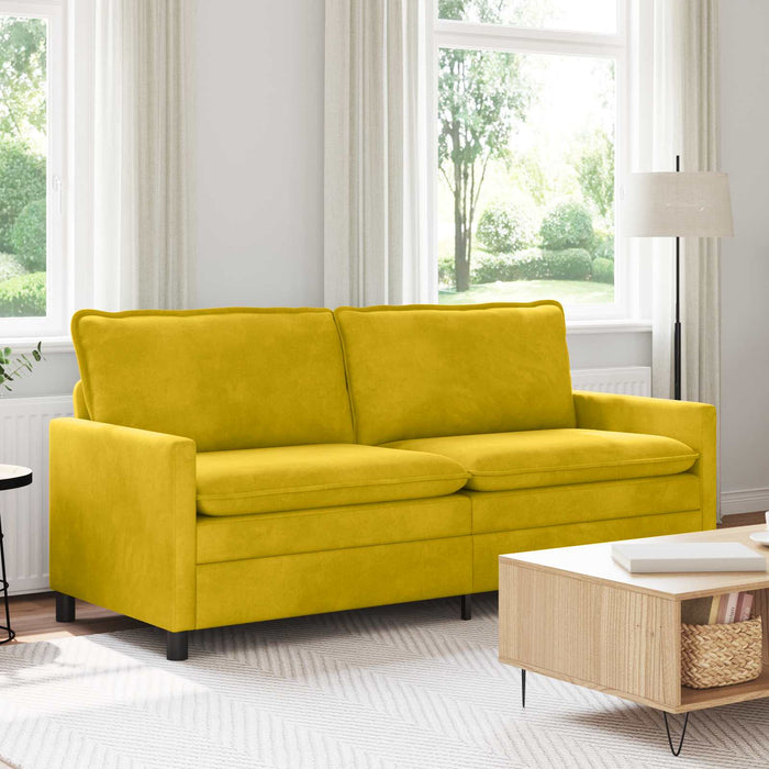 Canapea Galben 196 x 81 x 87,5 cm Catifea - WALTI WALTI