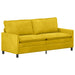 Canapea Galben 196 x 81 x 87,5 cm Catifea - WALTI WALTI