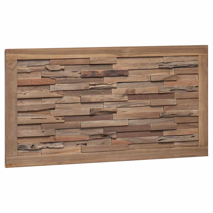 Tăblie cap Pe perete natural 100 cm Lemn solid de tec - WALTI WALTI