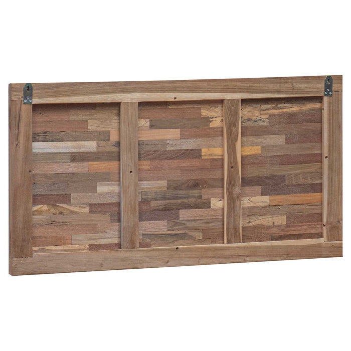 Tăblie cap Pe perete natural 100 cm Lemn solid de tec - WALTI WALTI