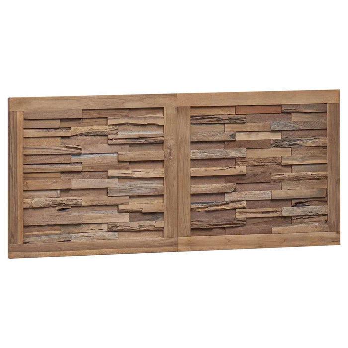 Tăblie cap Pe perete natural 120 cm Lemn solid de tec - WALTI WALTI