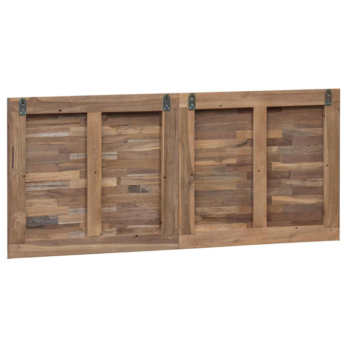 Tăblie cap Pe perete natural 120 cm Lemn solid de tec - WALTI WALTI
