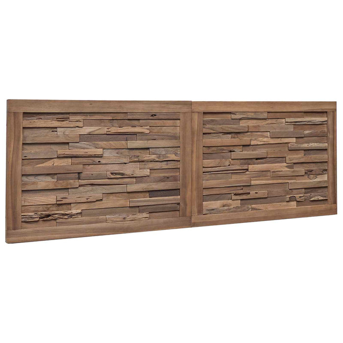 Tăblie cap Pe perete natural 140 cm Lemn solid de tec - WALTI WALTI