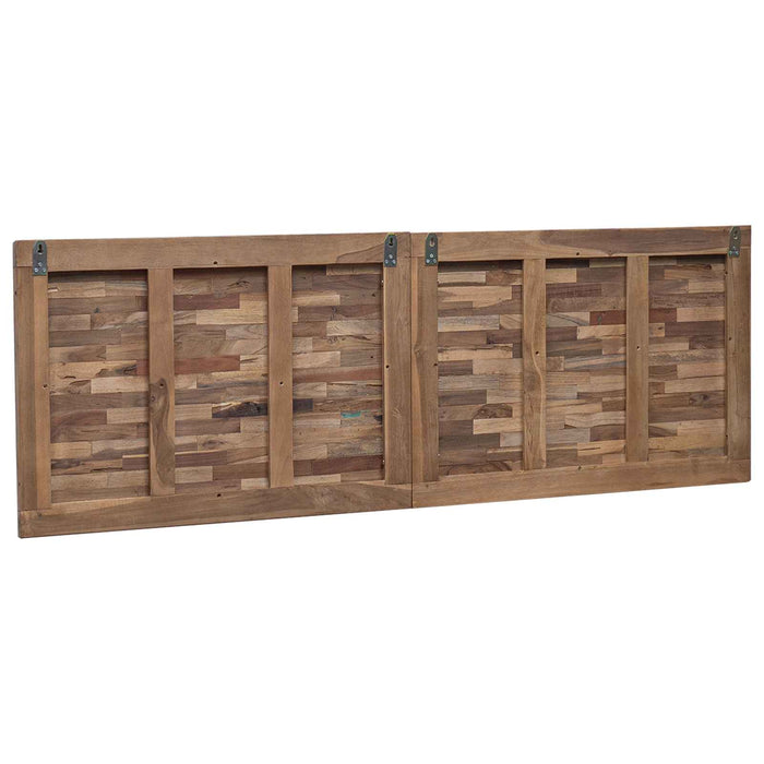 Tăblie cap Pe perete natural 160 cm Lemn solid de tec - WALTI WALTI
