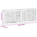Tăblie cap Pe perete natural 160 cm Lemn solid de tec - WALTI WALTI