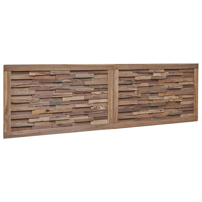 Tăblie cap Pe perete natural 180 cm Lemn solid de tec - WALTI WALTI