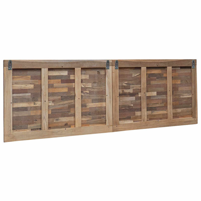 Tăblie cap Pe perete natural 180 cm Lemn solid de tec - WALTI WALTI