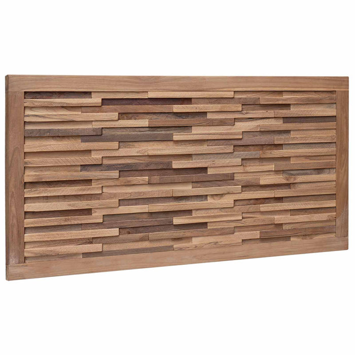 Tăblie cap Pe perete natural 100 cm Lemn solid de tec - WALTI WALTI