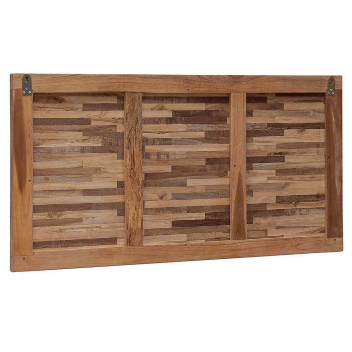 Tăblie cap Pe perete natural 100 cm Lemn solid de tec - WALTI WALTI