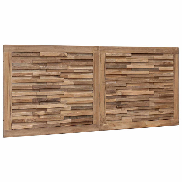Tăblie cap Pe perete natural 120 cm Lemn solid de tec - WALTI WALTI