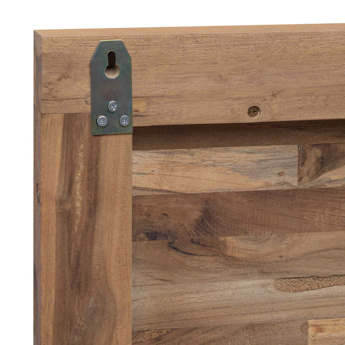 Tăblie cap Pe perete natural 140 cm Lemn solid de tec - WALTI WALTI