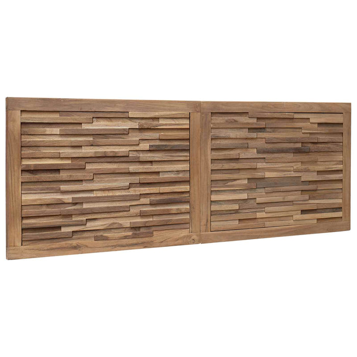 Tăblie cap Pe perete natural 140 cm Lemn solid de tec - WALTI WALTI