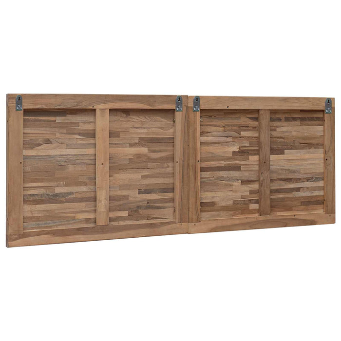 Tăblie cap Pe perete natural 140 cm Lemn solid de tec - WALTI WALTI
