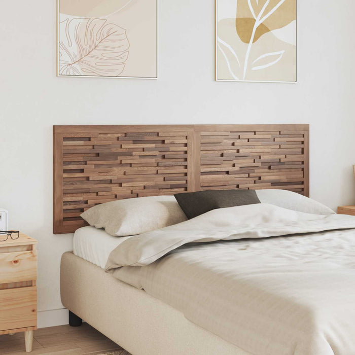 Tăblie cap Pe perete natural 160 cm Lemn solid de tec - WALTI WALTI