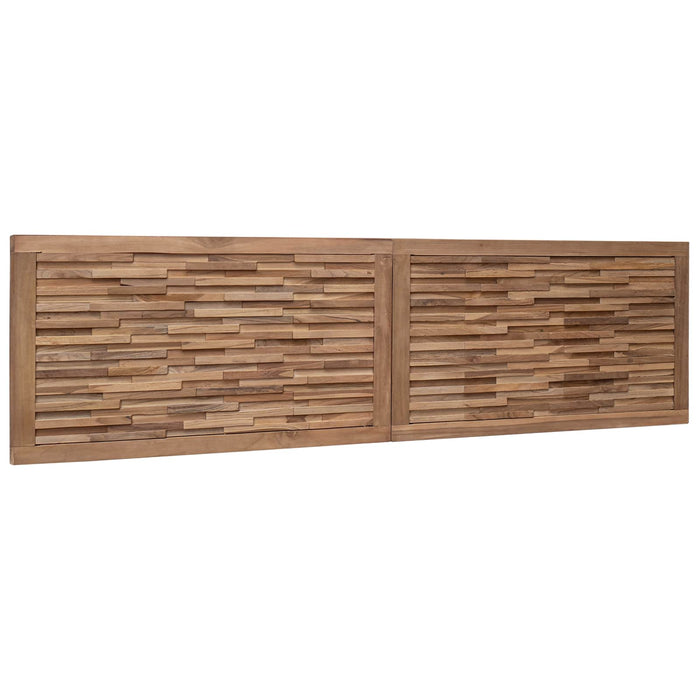 Tăblie cap Pe perete natural 160 cm Lemn solid de tec - WALTI WALTI