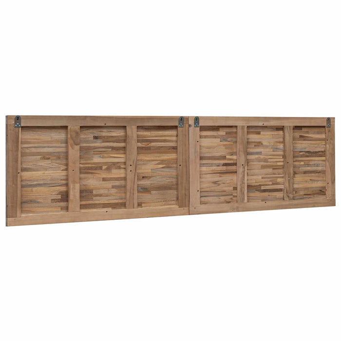 Tăblie cap Pe perete natural 160 cm Lemn solid de tec - WALTI WALTI